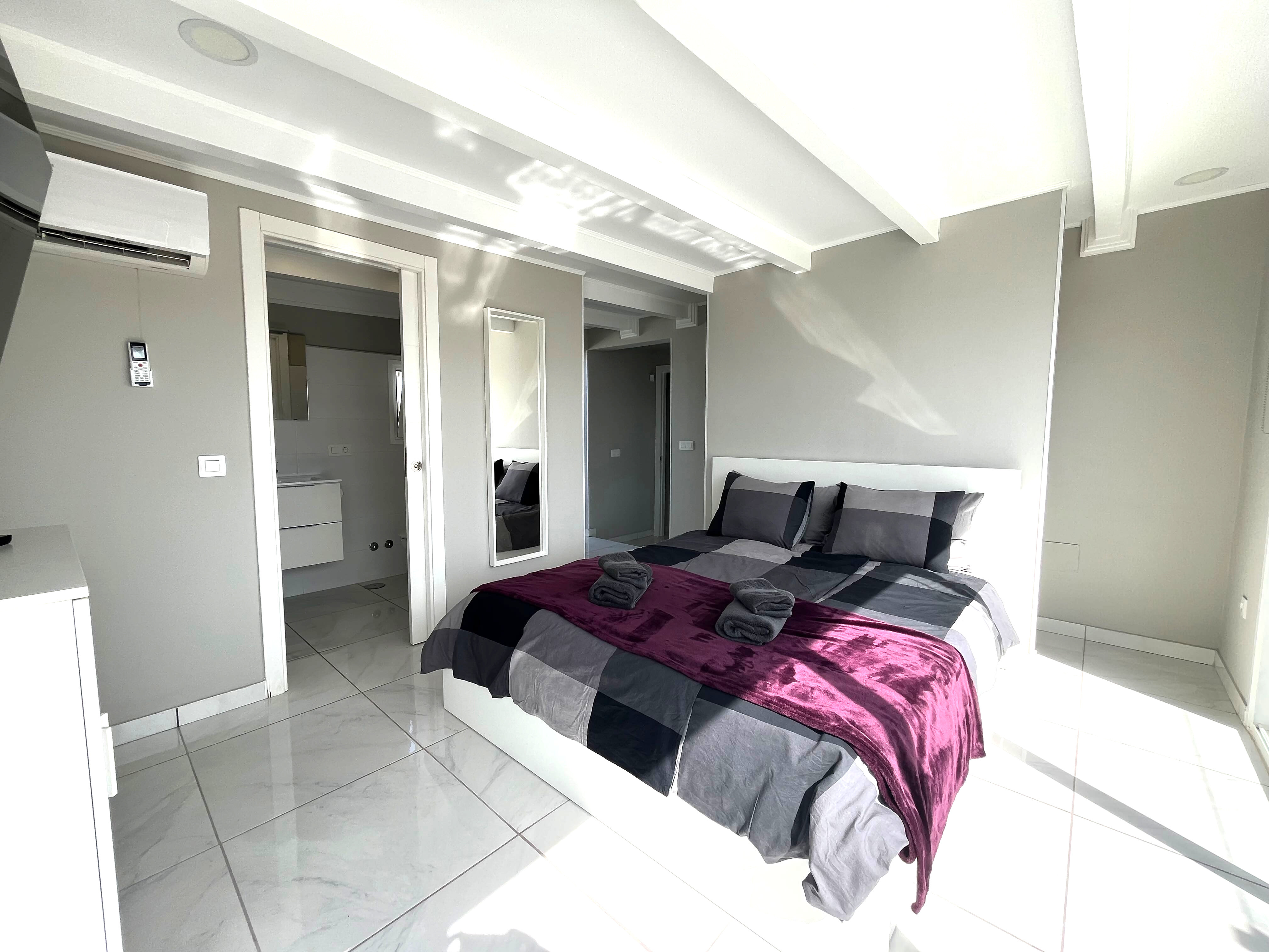 Comfortable living room with a view