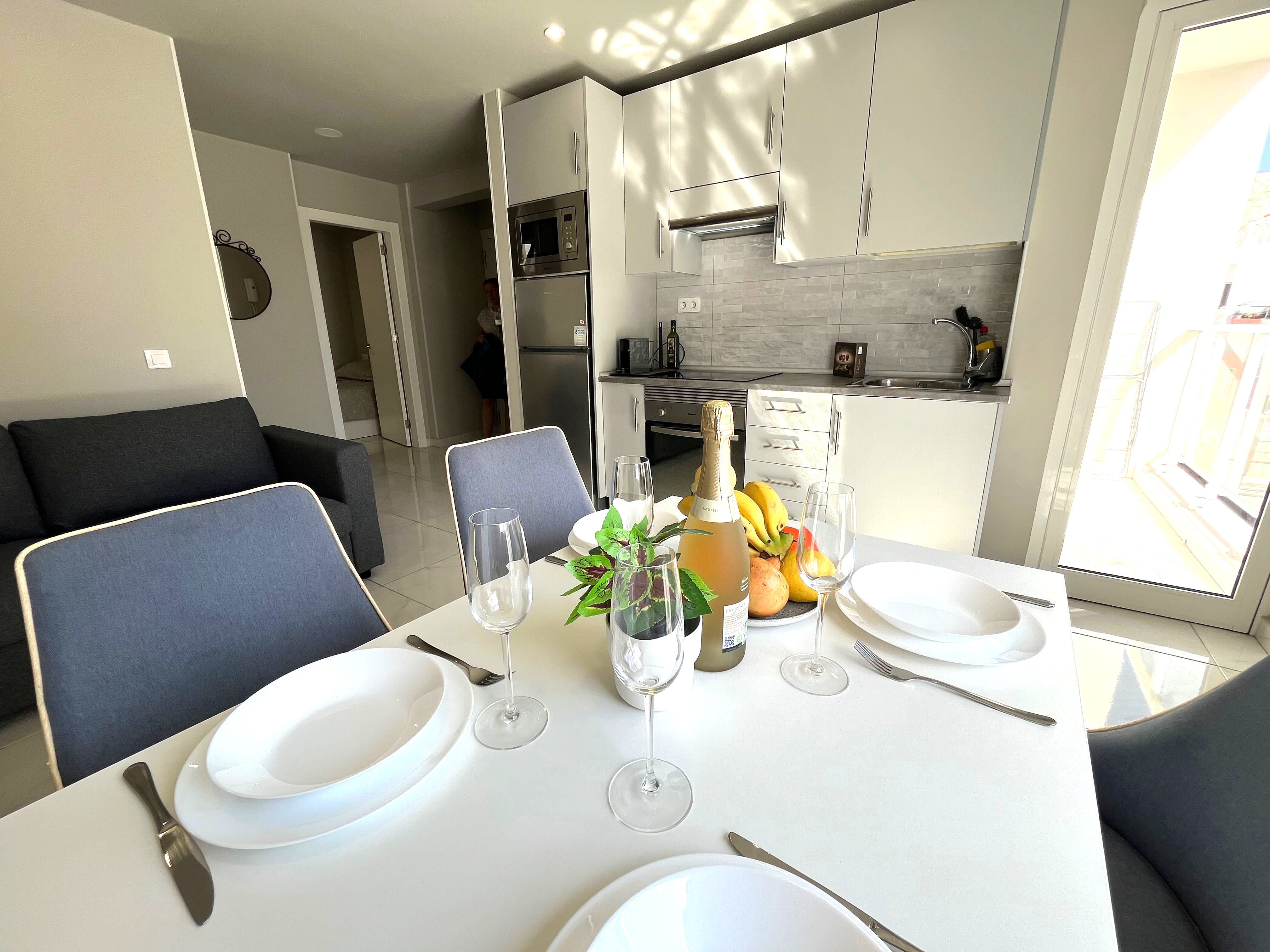Bathroom with modern fixtures